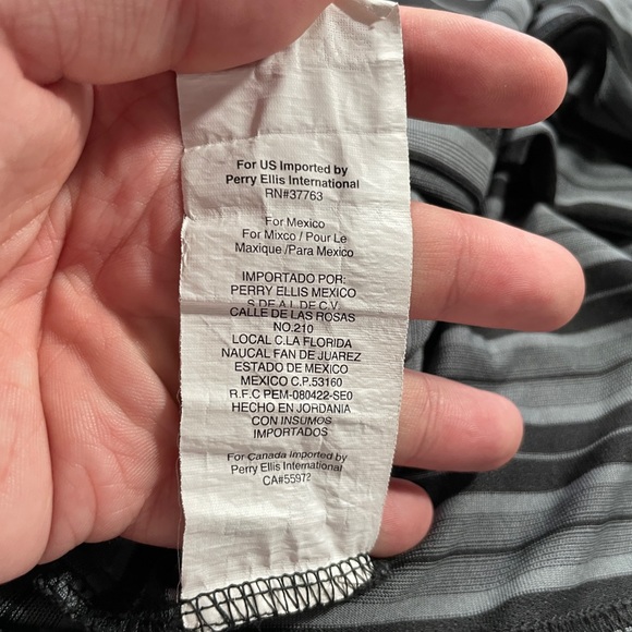 PGA Tour Golf Men’s Airflux Gray & Black Striped Polo Short Sleeve Shirt - XXL - Picture 5 of 7